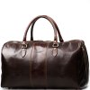 Kožená cestovní taška Josslyn tmavě hnědá