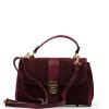 Kožená kabelka Rada bordó