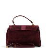 Kožená kabelka Rada bordó