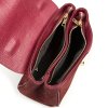 Kožená kabelka Rada bordó