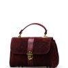 Kožená kabelka Rada bordó