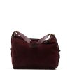 Kožená kabelka Samon bordó