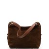 Kožená kabelka Samon hnědá
