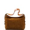 Kožená kabelka Samon koňakově hnědá