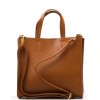 Kožená kabelka Bibiana koňakově hnědá