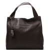 Kožená shopper kabelka Jane hnědá
