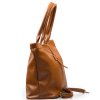 Kožená kabelka Rian koňakově hnědá