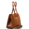 Kožená kabelka Marisa koňakově hnědá
