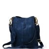 Kožená kabelka Zoe modrá
