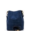 Kožená kabelka Zoe modrá