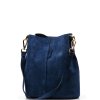 Kožená kabelka Zoe modrá