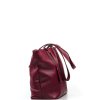 Kožená kabelka Lidia vínově červená
