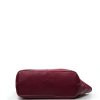 Kožená kabelka Lidia vínově červená