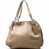 Kožená kabelka Damiena taupe
