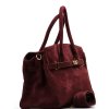 Kožená kabelka Selma bordó