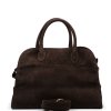Kožená kabelka Sabine tmavě hnědá