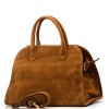 Kožená kabelka Sabine koňakově hnědá
