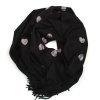 Dámská šála Yasmin s motivem černá
