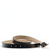 Dámský kožený opasek černý