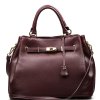 Kožená kabelka Gaia bordó