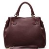 Kožená kabelka Gaia bordó