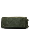 Kožená kabelka Selma olivově zelená