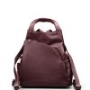 Kožený batůžek Mavis bordó