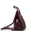 Kožený batůžek Mavis bordó