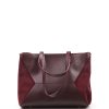Kožená kabelka Dilia bordó