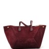 Kožená kabelka Dilia bordó