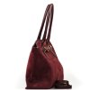 Kožená kabelka Fran bordó