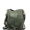 Kožená kabelka Zoe zelená