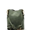 Kožená kabelka Zoe zelená