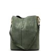 Kožená kabelka Zoe zelená