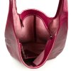 Kožená kabelka Tona vínově červená