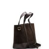 Kožená kabelka Silvia tmavě hnědá