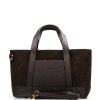 Kožená kabelka Silvia tmavě hnědá