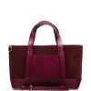 Kožená kabelka Silvia bordó