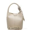 Kožená kabelka Stefania béžová