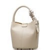 Kožená kabelka Stefania béžová