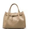 Kožená kabelka Zola taupe