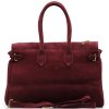 Kožená kabelka Lotta bordó