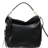 Kožená kabelka Tiara černá
