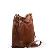 Kožená kabelka Tiara hnědá