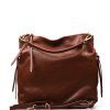 Kožená kabelka Tiara hnědá