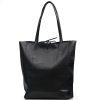 Kožená shopper kabelka Zinia černá