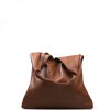 Kožená maxi kabelka Carla hnědáNHP 4339