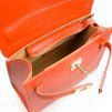 Kožená kabelka Lavinia oranžová