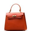 Kožená kabelka Lavinia oranžová