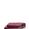 Kožená crossbody kabelka Diana bordó